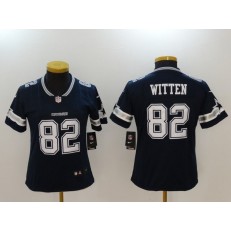 Women Nike Dallas Cowboys #82 Jason Witten Navy Vapor Untouchable Women Limited Jersey