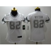 Women Nike Dallas Cowboys #82 Jason Witten White Platinum NFL Jersey
