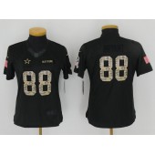 Women Nike Dallas Cowboys #88 Dez Bryant Anthracite Salute to Service NFL Jersey