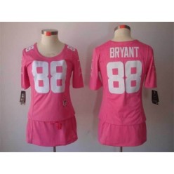 Women Nike Dallas Cowboys #88 Dez Bryant Breast Cancer Awareness Pink NFL Jersey