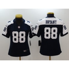 Women Nike Dallas Cowboys #88 Dez Bryant Navy Throwback Vapor Untouchable Limited NFL Jersey