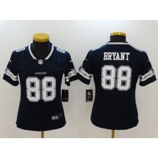 Women Nike Dallas Cowboys #88 Dez Bryant Navy Vapor Untouchable Women Limited Jersey