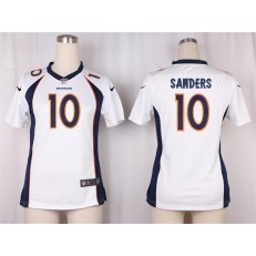 Women Nike Denver Broncos #10 Emmanuel Sanders Game White Event NFL Jersey
