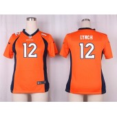 Women Nike Denver Broncos #12 Paxton Lynch Game Orange Team Color NFL Jersey