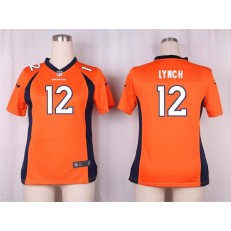 Women Nike Denver Broncos #12 Paxton Lynch Game Orange Team Color NFL Jersey