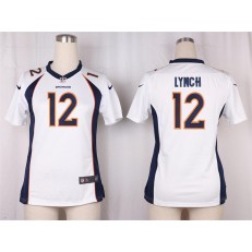 Women Nike Denver Broncos #12 Paxton Lynch Game White NFL Jersey