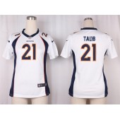 Women Nike Denver Broncos #21 Aqib Talib Game White NFL Jersey