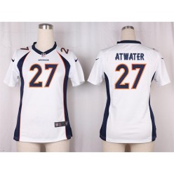 Women Nike Denver Broncos #27 Steve Atwater Game White NFL Jersey