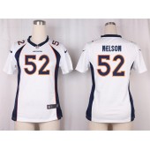 Women Nike Denver Broncos #52 Adam Nelson Game White NFL Jersey
