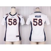 Women Nike Denver Broncos #58 Von Miller Game White NFL Jersey