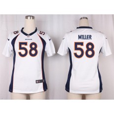 Women Nike Denver Broncos #58 Von Miller Game White NFL Jersey