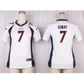 Women Nike Denver Broncos #7 John Elway Game White NFL Jersey