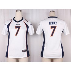 Women Nike Denver Broncos #7 John Elway Game White NFL Jersey