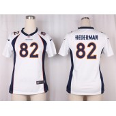 Women Nike Denver Broncos #82 Jeff Heuerman Game White NFL Jersey