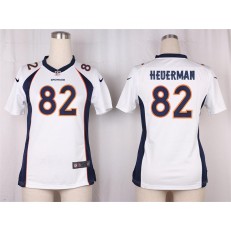 Women Nike Denver Broncos #82 Jeff Heuerman Game White NFL Jersey