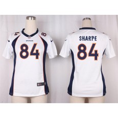 Women Nike Denver Broncos #84 Shannon Sharpe Game White NFL Jersey