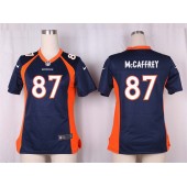 Women Nike Denver Broncos #87 McCaffrey Game Navy Blue Alternate NFL Jersey