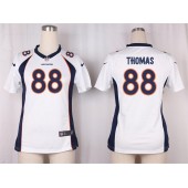 Women Nike Denver Broncos #88 Demaryius Thomas Game White NFL Jersey