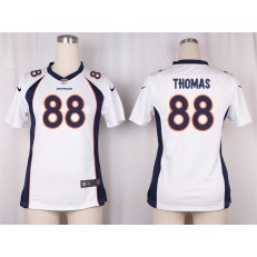 Women Nike Denver Broncos #88 Demaryius Thomas Game White NFL Jersey