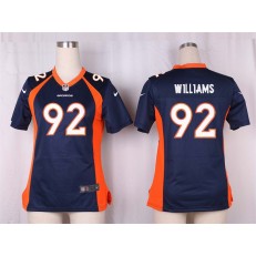 Women Nike Denver Broncos #92 Sylvester Williams Game Navy Blue Alternate NFL Jersey