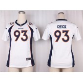 Women Nike Denver Broncos #93 Jared Crick Game White NFL Jersey