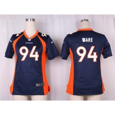 Women Nike Denver Broncos #94 DeMarcus Ware Game Navy Blue Alternate NFL Jersey