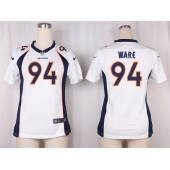 Women Nike Denver Broncos #94 DeMarcus Ware Game White NFL Jersey