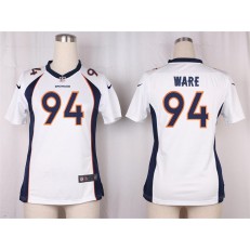 Women Nike Denver Broncos #94 DeMarcus Ware Game White NFL Jersey