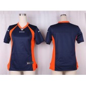 Women Nike Denver Broncos Blank Game Navy Blue Alternate NFL Jersey