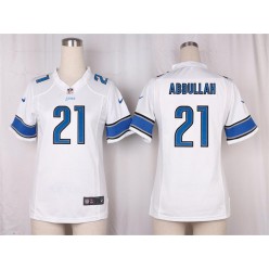 Women Nike Detroit Lions #21 Ameer Abdullah Game White NFL Jersey