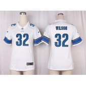 Women Nike Detroit Lions #32 Tavon Wilson Game White NFL Jersey