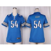 Women Nike Detroit Lions #54 DeAndre Levy Game Light Blue Team Color NFL Jersey
