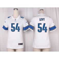 Women Nike Detroit Lions #54 DeAndre Levy Game White NFL Jersey