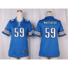 Women Nike Detroit Lions #59 Tahir Whitehead Game Light Blue Team Color NFL Jersey