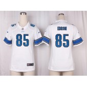 Women Nike Detroit Lions #85 Eric Ebron Game White NFL Jersey