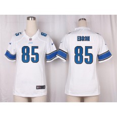 Women Nike Detroit Lions #85 Eric Ebron Game White NFL Jersey