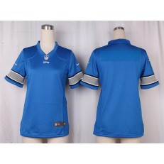 Women Nike Detroit Lions Blank Game Light Blue Team Color NFL Jersey