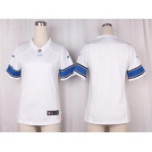Women Nike Detroit Lions Blank Game White NFL Jersey