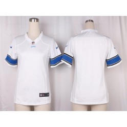 Women Nike Detroit Lions Blank Game White NFL Jersey