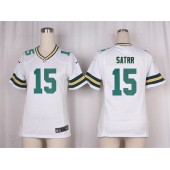 Women Nike Green Bay Packers #15 Bart Starr Game White NFL Jersey