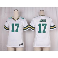 Women Nike Green Bay Packers #17 Davante Adams Game White NFL Jersey
