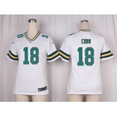 Women Nike Green Bay Packers #18 Randall Cobb Game White NFL Jersey