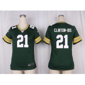 Women Nike Green Bay Packers #21 Ha Ha Clinton-Dix Game Green Team Color NFL Jersey
