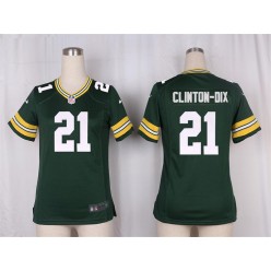Women Nike Green Bay Packers #21 Ha Ha Clinton-Dix Game Green Team Color NFL Jersey