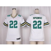 Women Nike Green Bay Packers #22 Aaron Ripkowski Game White NFL Jersey