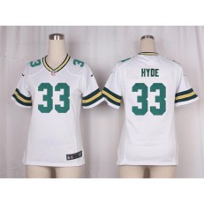 Women Nike Green Bay Packers #33 Micah Hyde Game White NFL Jersey