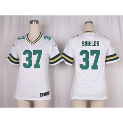 Women Nike Green Bay Packers #37 Sam Shields Game White NFL Jersey