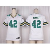 Women Nike Green Bay Packers #42 Morgan Burnett Game White NFL Jersey