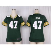 Women Nike Green Bay Packers #47 Jake Ryan Game Green Team Color NFL Jersey