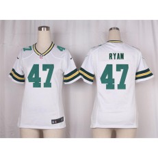 Women Nike Green Bay Packers #47 Jake Ryan Game White NFL Jersey